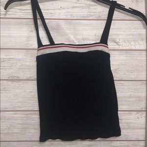 Black cute crop top size small